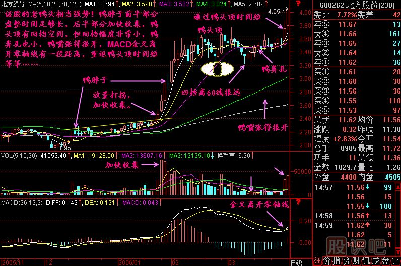 老鴨頭技術(shù)要求<a href=http://m.xinjsm.com/jszb/K/ target=_blank class=infotextkey>K線圖</a>解